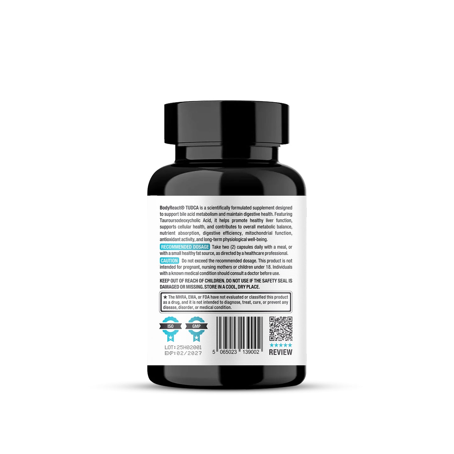 TUDCA 500mg – Tauroursodeoxycholic Acid Capsules (60 Capsules)
