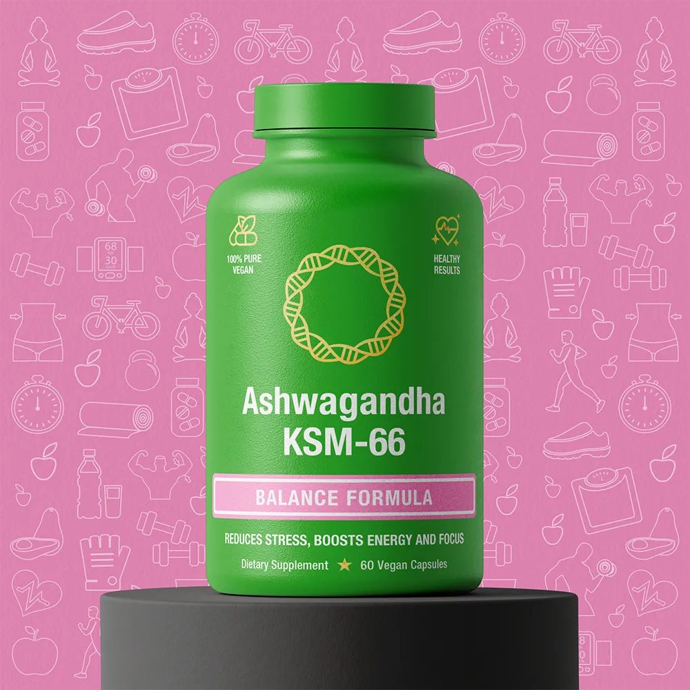 BodyReact® Ashwagandha KSM-66 Supplement | Endurance Builder and Stress Reliever