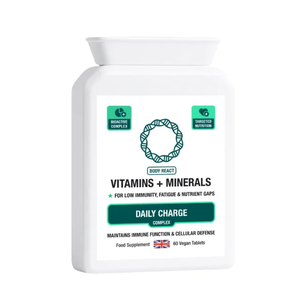 Vitamins + Minerals Complex supplement bottle – wholesale B2B product card